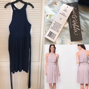 NEW navy Love & Dahlia Formal Dress